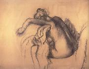 After the bath,woman drying herself, Edgar Degas